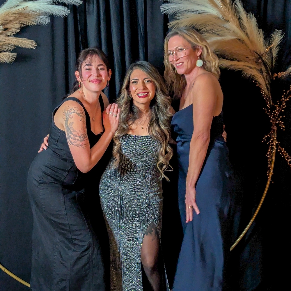 Silver glitter prom dress....wore one time on new years eve. Perfect condition.